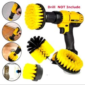 New drill attachment brushes for deep cleaning